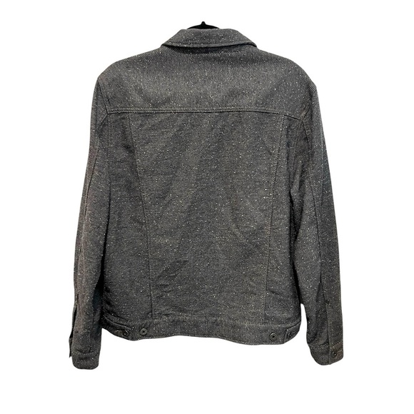 Flint and Tinder men’s gray donegal trucker jacket size Large - Picture 3 of 8